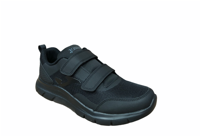 Men's Joma Corinto 2101 Velcro Walking Shoes Black - Comfort and Stability
