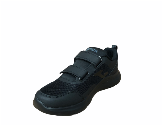 Men's Joma Corinto 2101 Velcro Walking Shoes Black - Comfort and Stability
