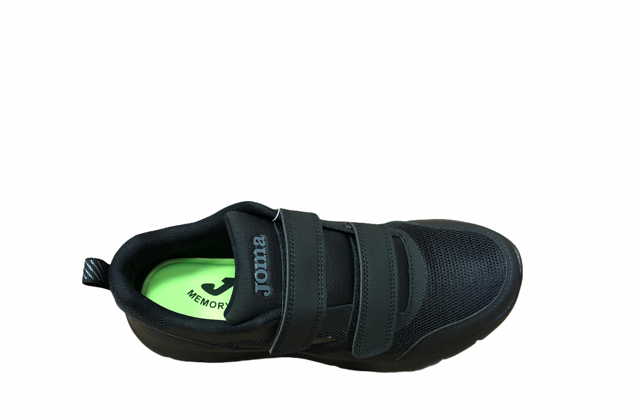 Men's Joma Corinto 2101 Velcro Walking Shoes Black - Comfort and Stability