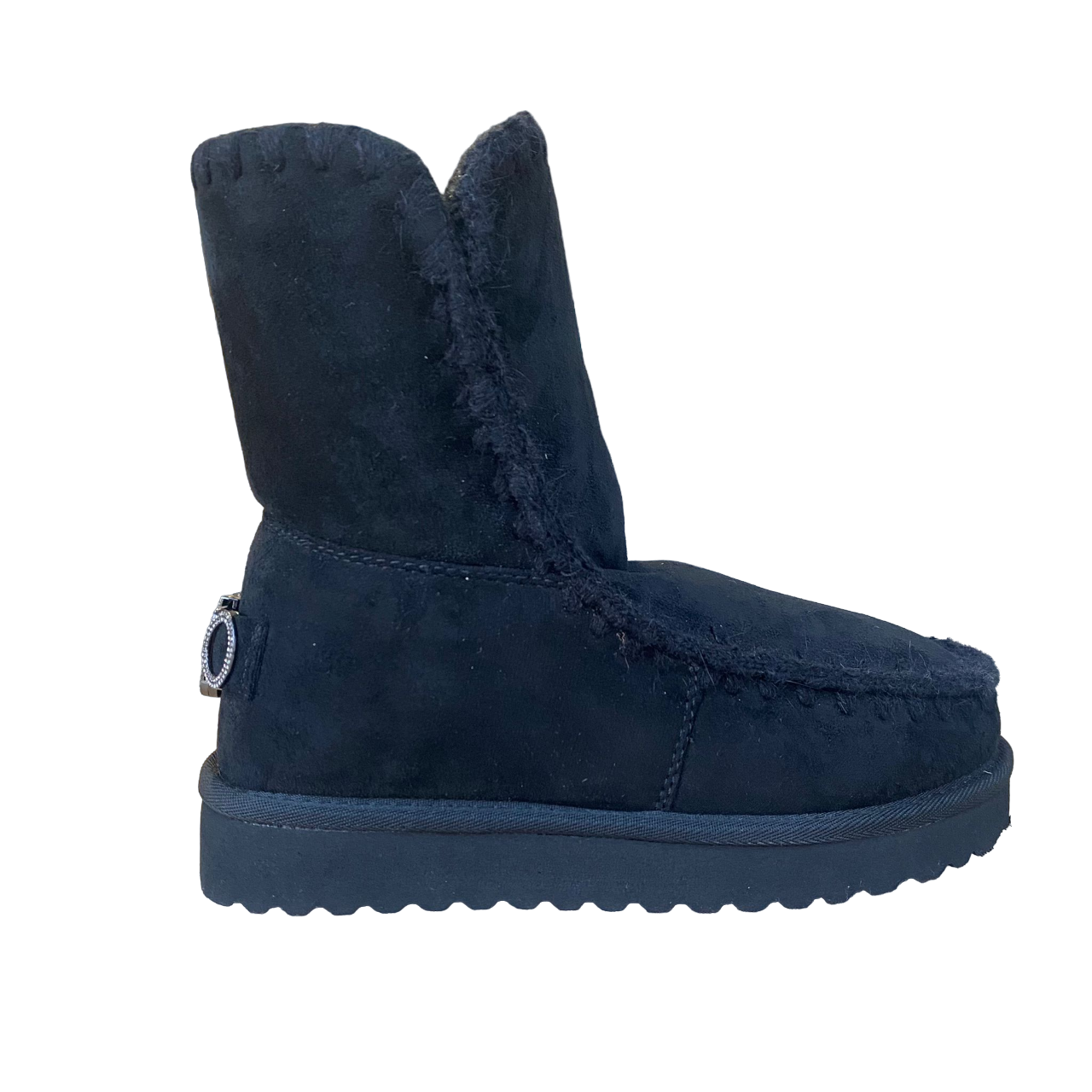 Kejo KJ7101SD Women's Black Suede Ankle Boot