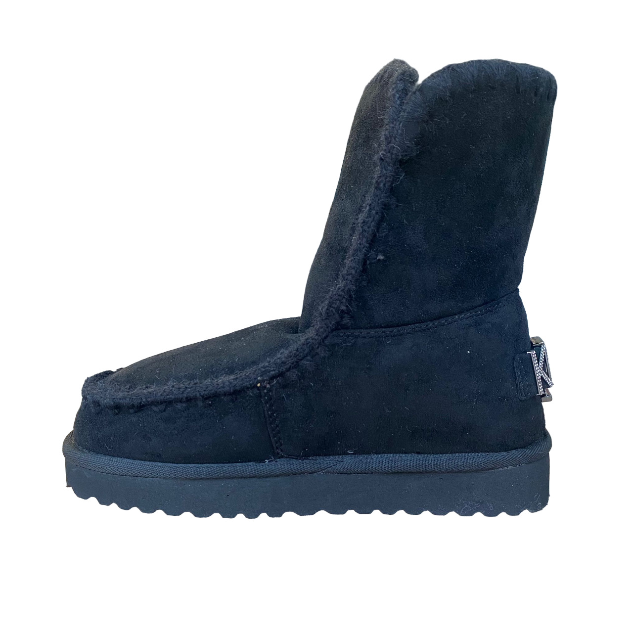 Kejo KJ7101SD Women's Black Suede Ankle Boot