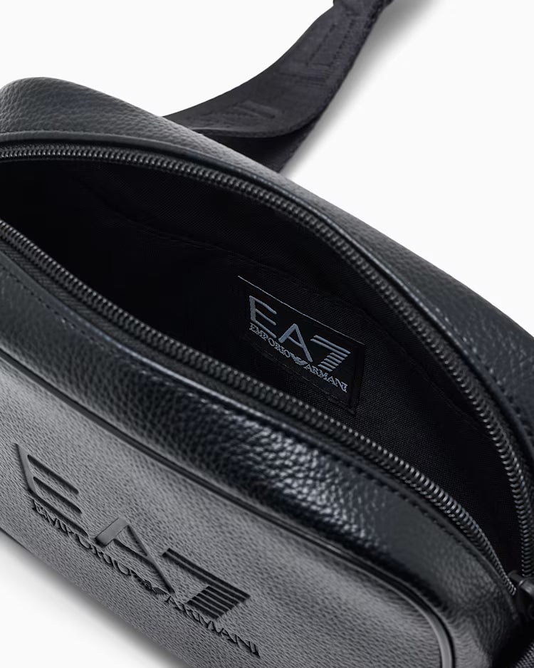 EA7 ARMANI Borsa a tracolla con logo in rilievo e tracolla regolabile 7W001619 AF27199 UC001 nero