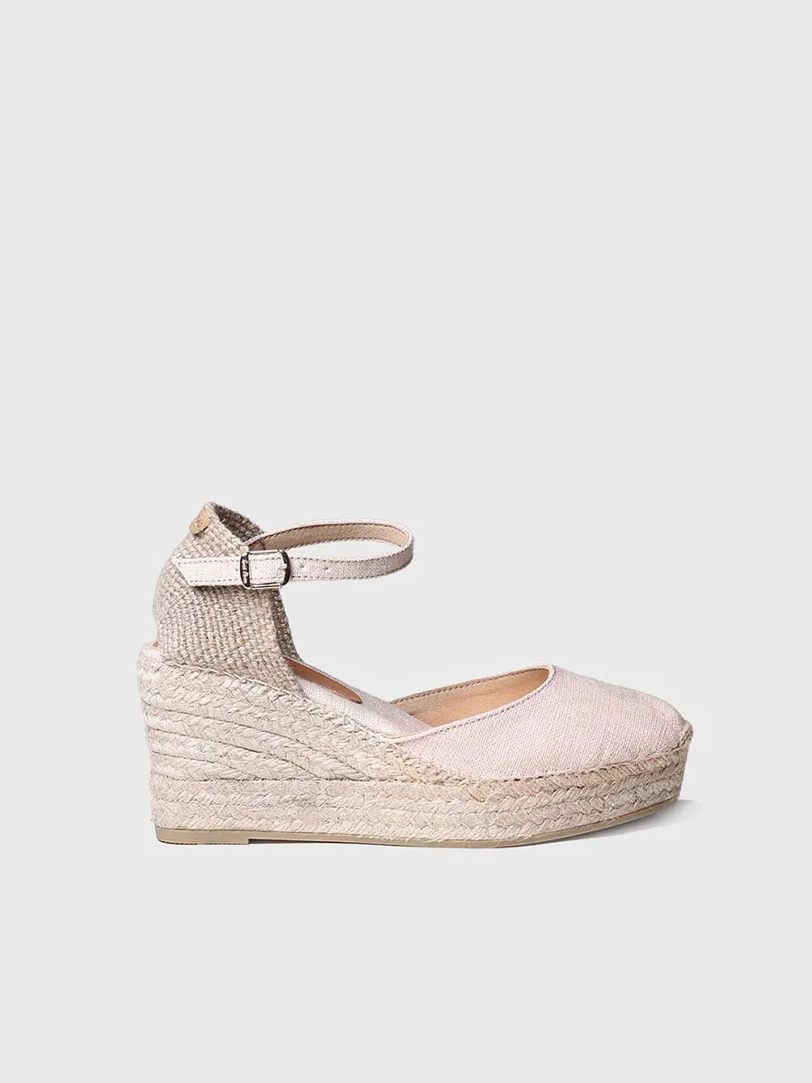 LAIA-NT Espadrillas da donna con zeppa in lino Toni pons