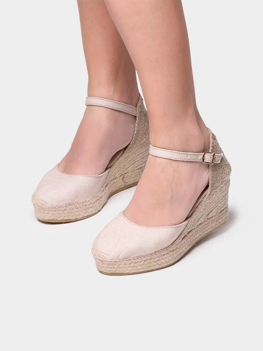 LAIA-NT Espadrillas da donna con zeppa in lino Toni pons