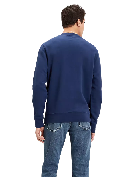 Levi's Housemark Original 359090001 Felpa Girocollo Uomo Blu