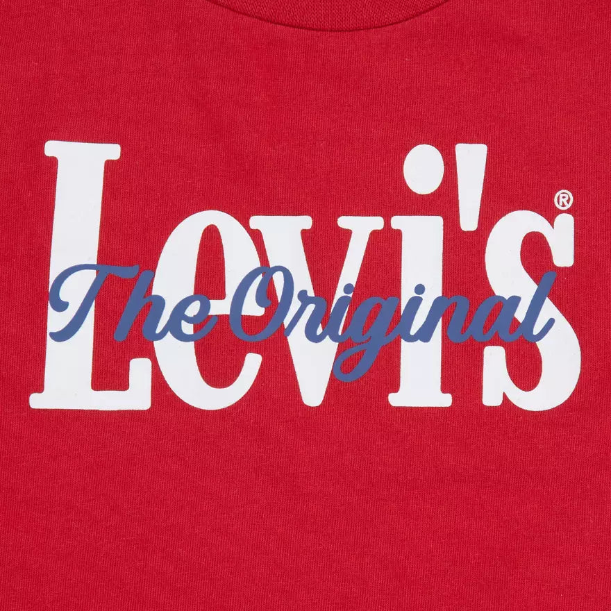 Levi's Kids completo Tee &amp; Denim - T-shirt con stampa - 6EP622-RCU rosso