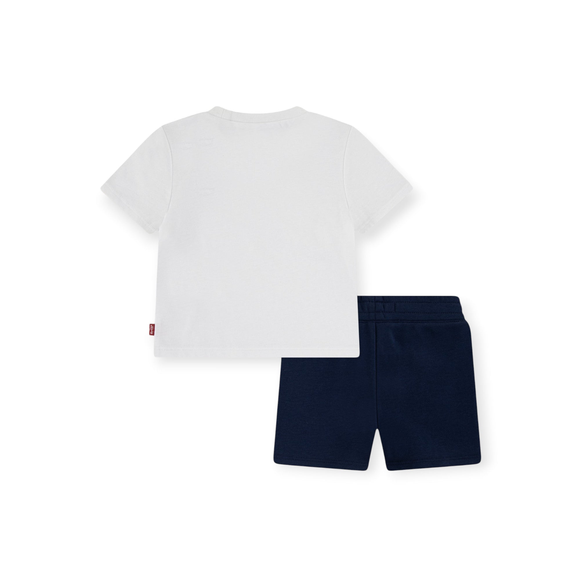Levi's Kids Completo Bambino 6EK813-W1T Bianco Blu T-shirt Shorts