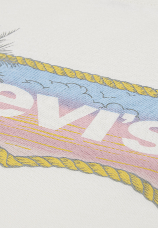 Levi's Kids maglietta manica corta da bambina 1ER169-W1E bianco antico