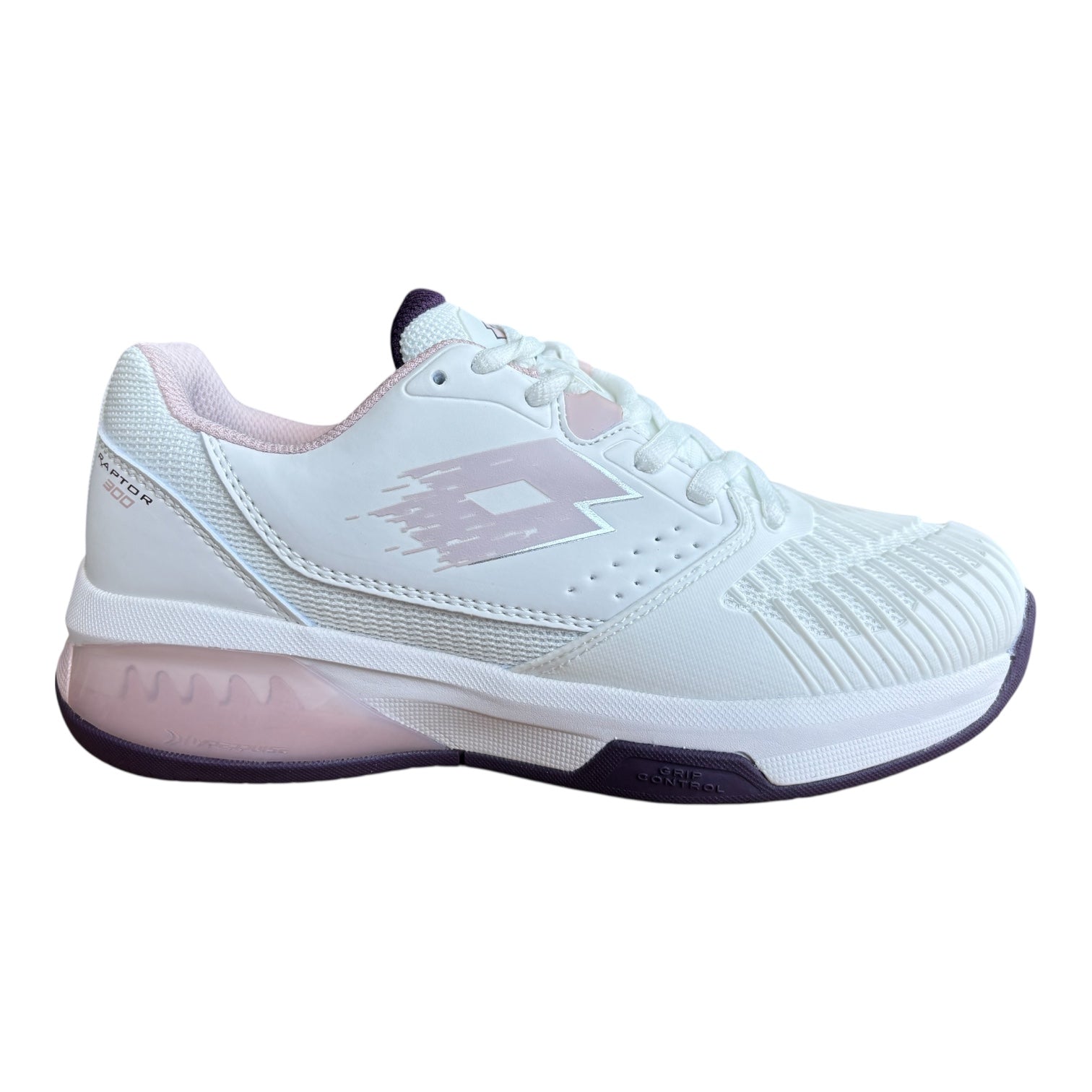 Lotto scarpa da tennis da donna Raptor Hyperpulse 300 SPD bianco