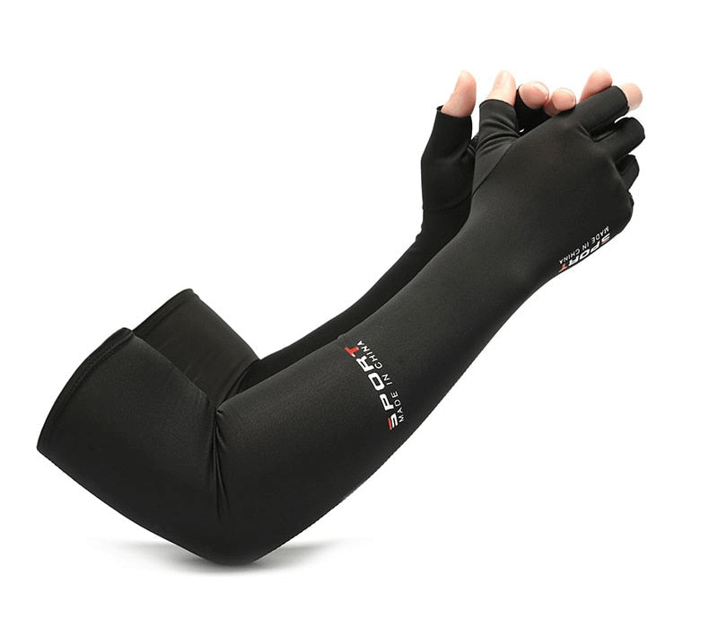 Manicotti Sportivi UV per Ciclismo e Running con Protezione Solare | Mezze Dita