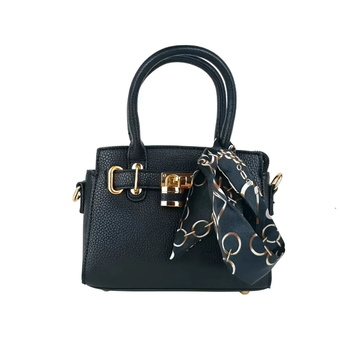 Mini Bag in Ecopelle Finiture Oro