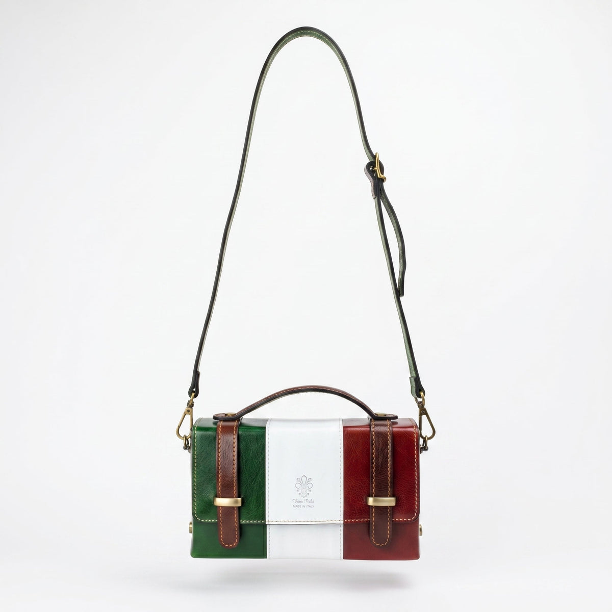 Brick Mini Borsa in Vera Pelle