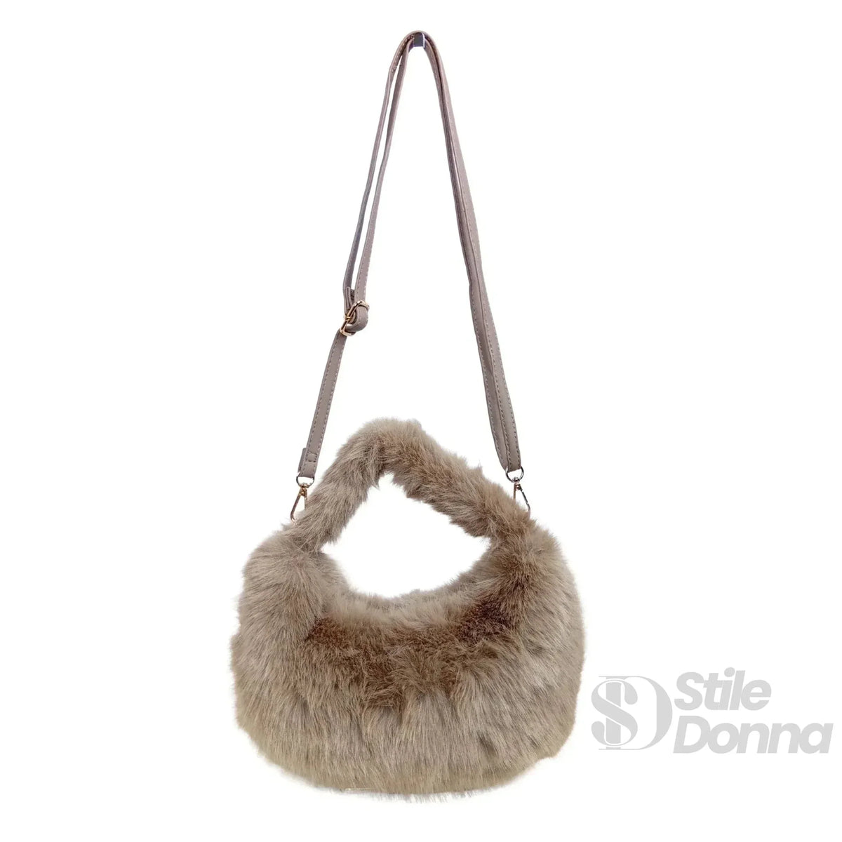 Mini Hobo in Pelliccia Sintetica