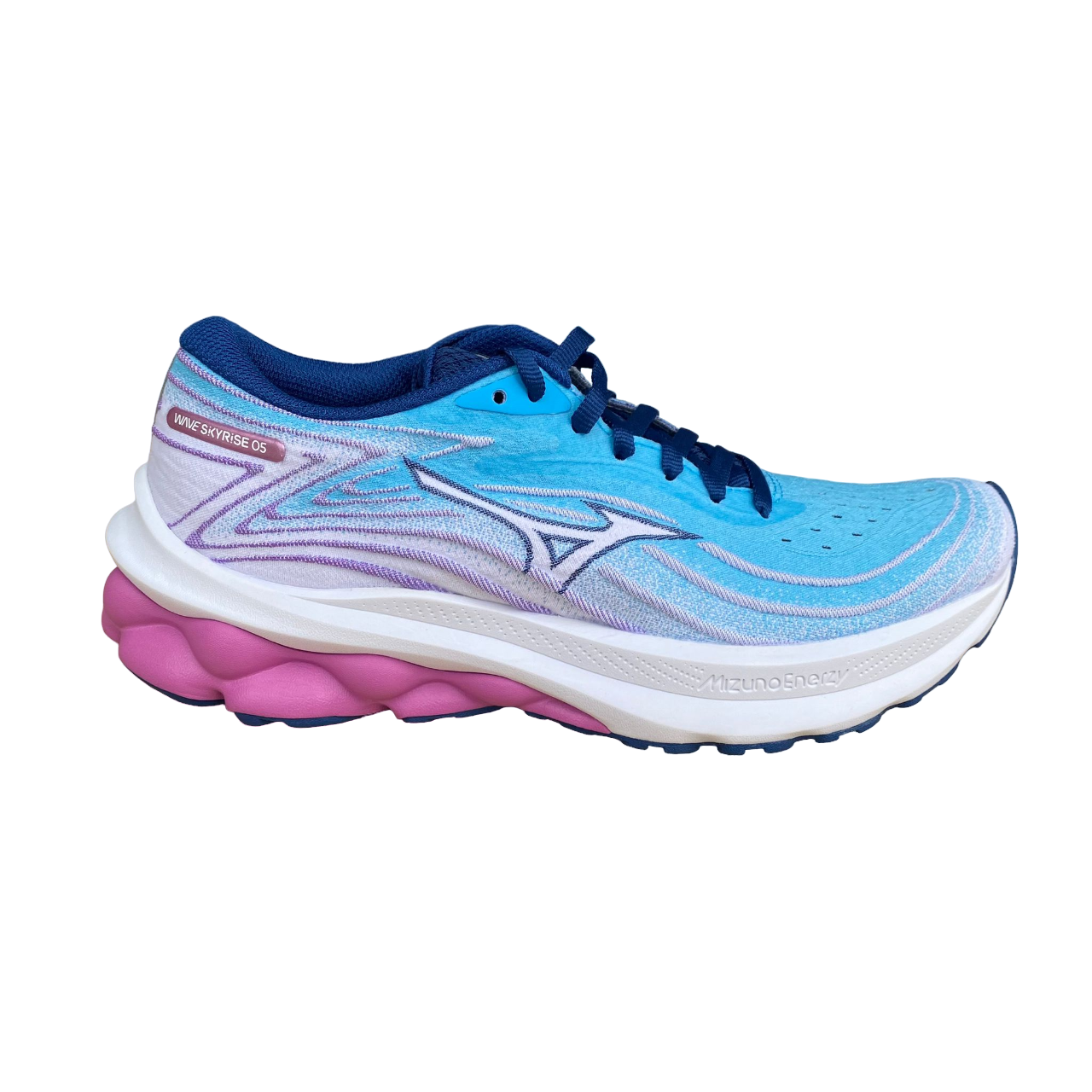 Mizuno Wave Skyrise 5 Women's Running Shoes J1GD240923 Blue Hyacinth