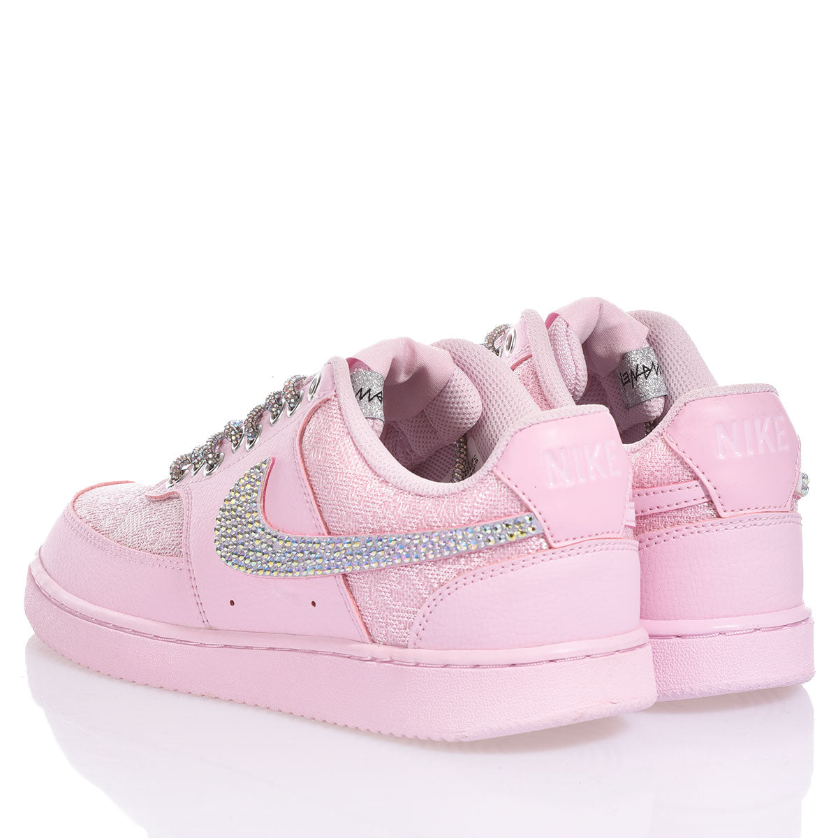 Nike Sneaker Donna Pink Foam Swarovski Rosa