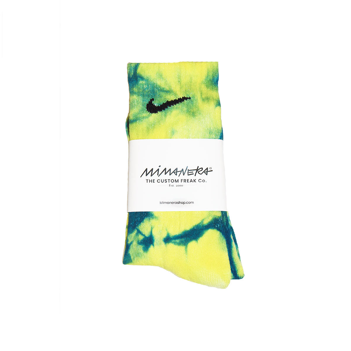 Nike Calzini Unisex Socks Ocean Lemon Tie Dye Giallo Blu