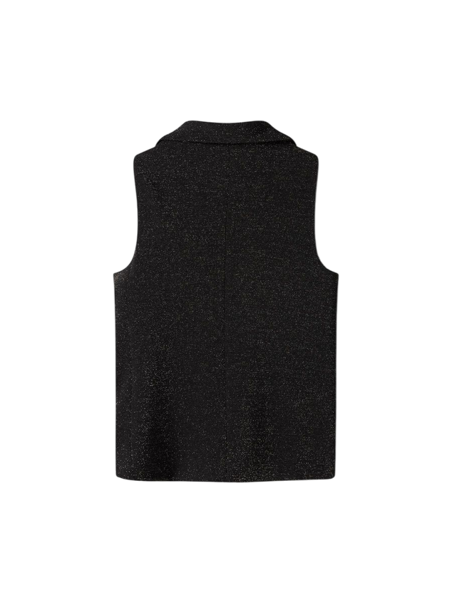 Name It Gilet Glitter 13248911 Black | Bambina nero brillante comfy party