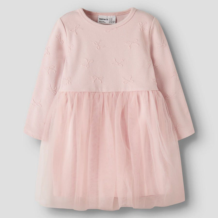 Name It Vestito Bambina Rosa Jacquard AI26 - 13257500