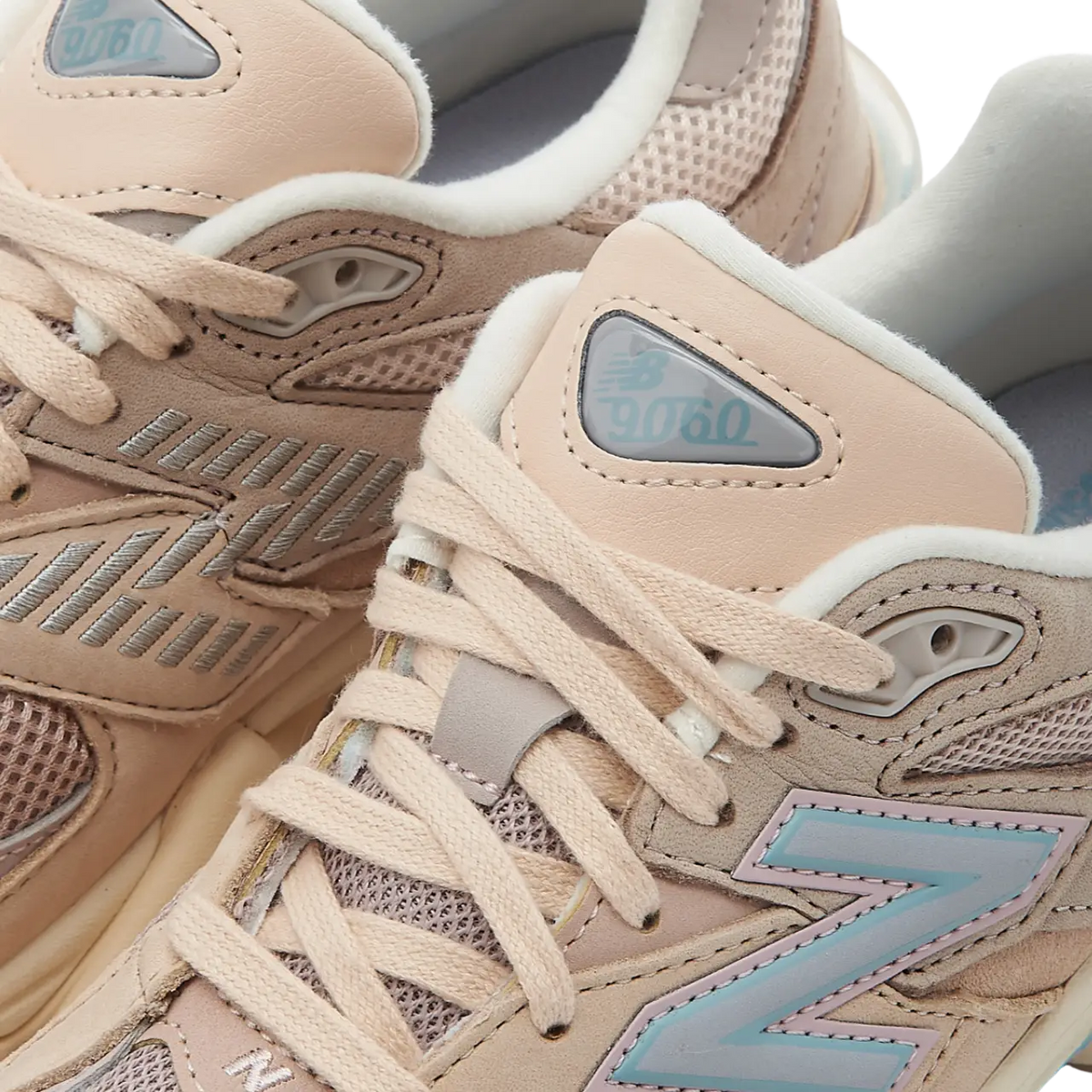 New Balance 9060 Ivory Cream Pink Sand