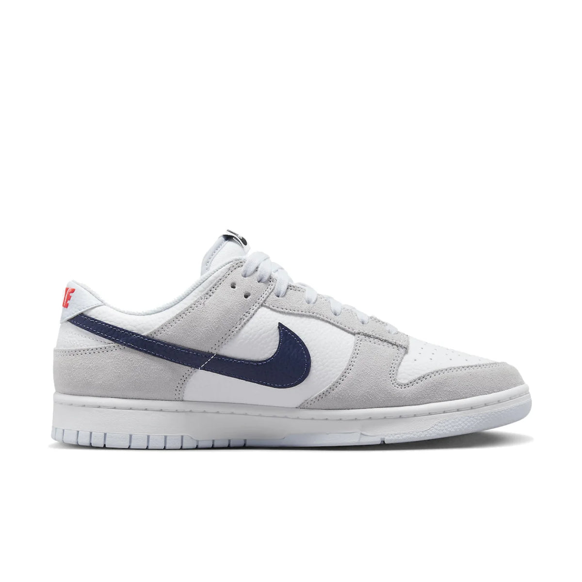 Nike Dunk Low White Grey Navy Aqua Mini Swoosh
