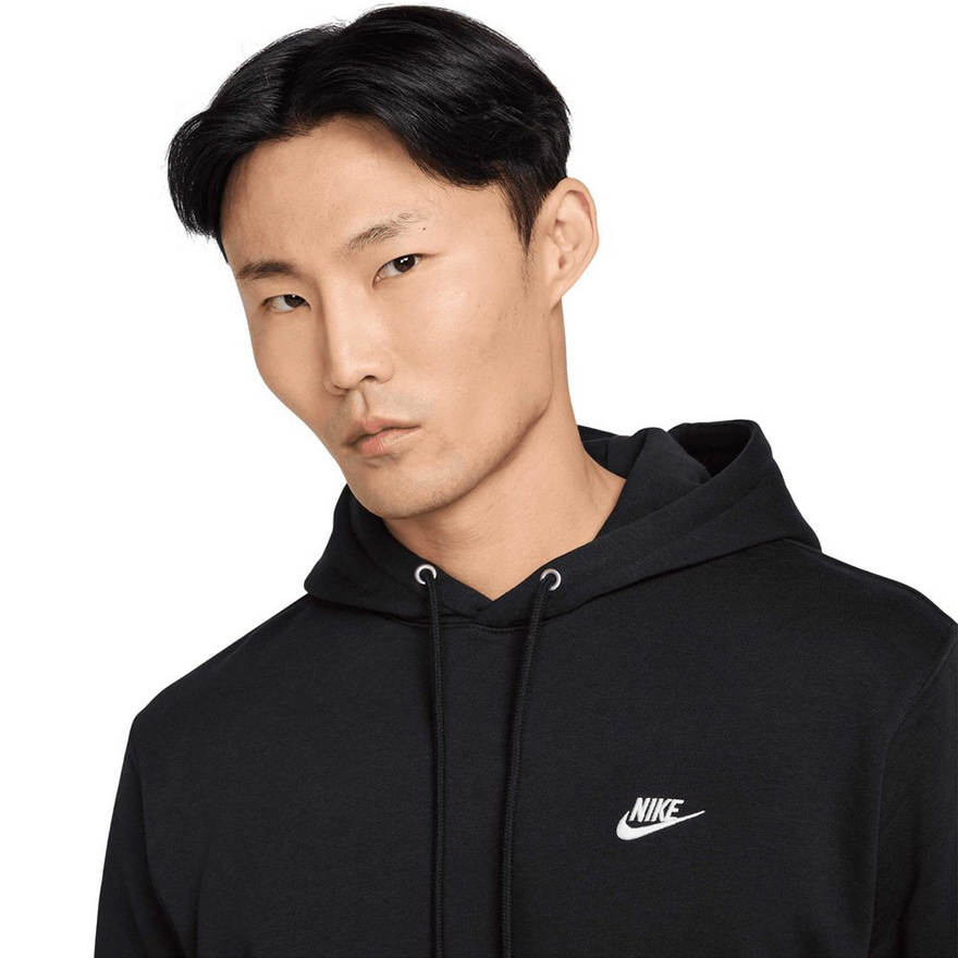 Nike Felpa con Cappuccio Club Fleece Uomo FN3859-010 Nero