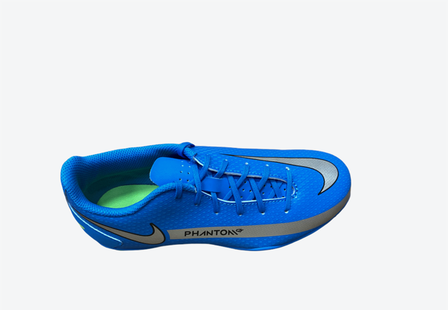 Nike Phantom GT Club FG/MG Scarpe Calcio Junior Blu Argento