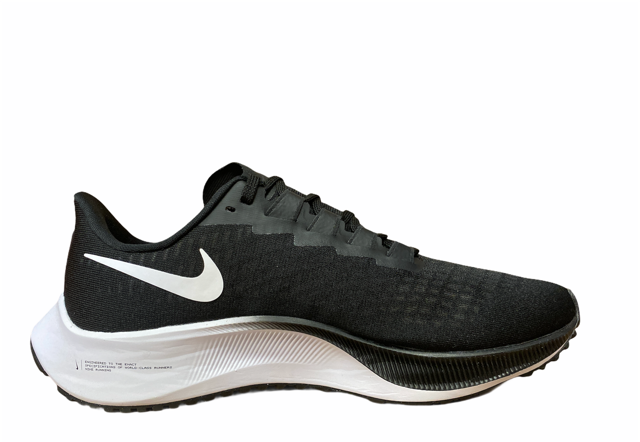 Nike Air Zoom Pegasus 37 Men's Running Shoes Black White - Global Icon