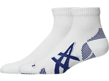 Asics calza running AEG 2 PACK CUSHIONED RUN QUARTER SOCK 3013B358-100 bianca