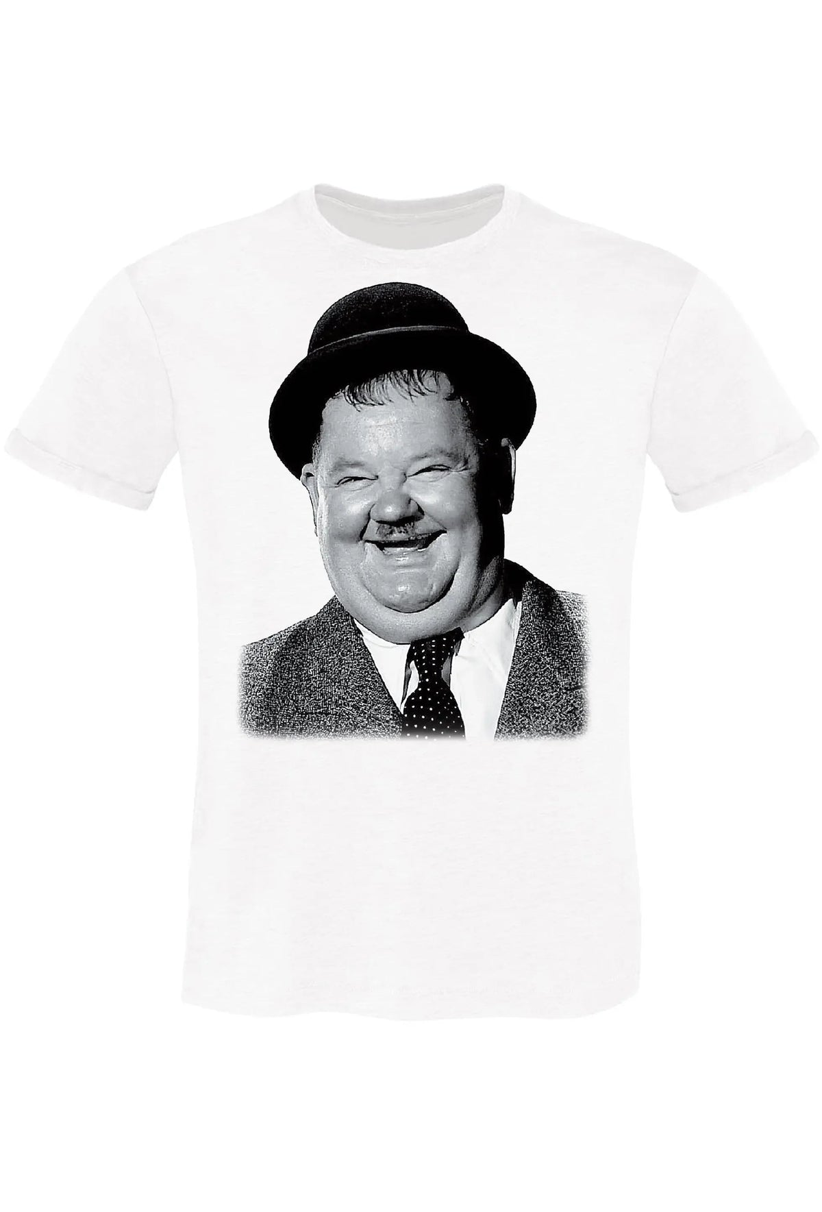 Oliver Hardy - T-shirt Uomo Urban Slub 100% Cotone