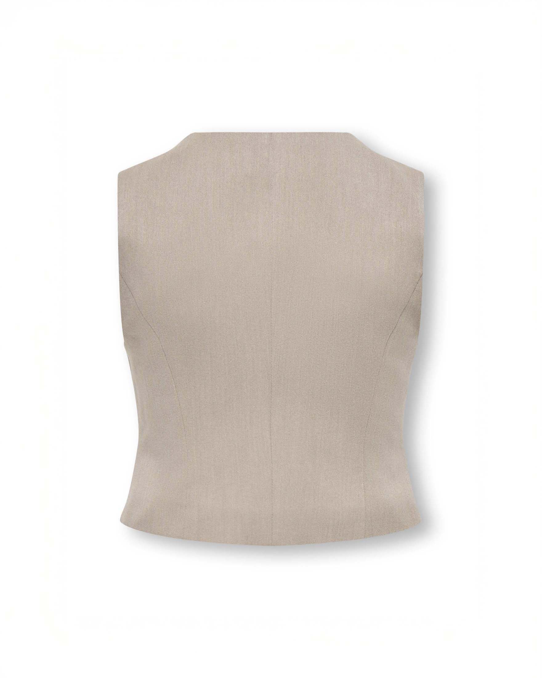 Only Gilet Ragazza KOGHATTIE-IRIS WAISTCOAT Taupe - 15374564