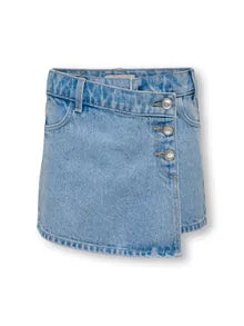 Only KOGJENNY Gonna pantaloncino da ragazza 15295800 light blu denim
