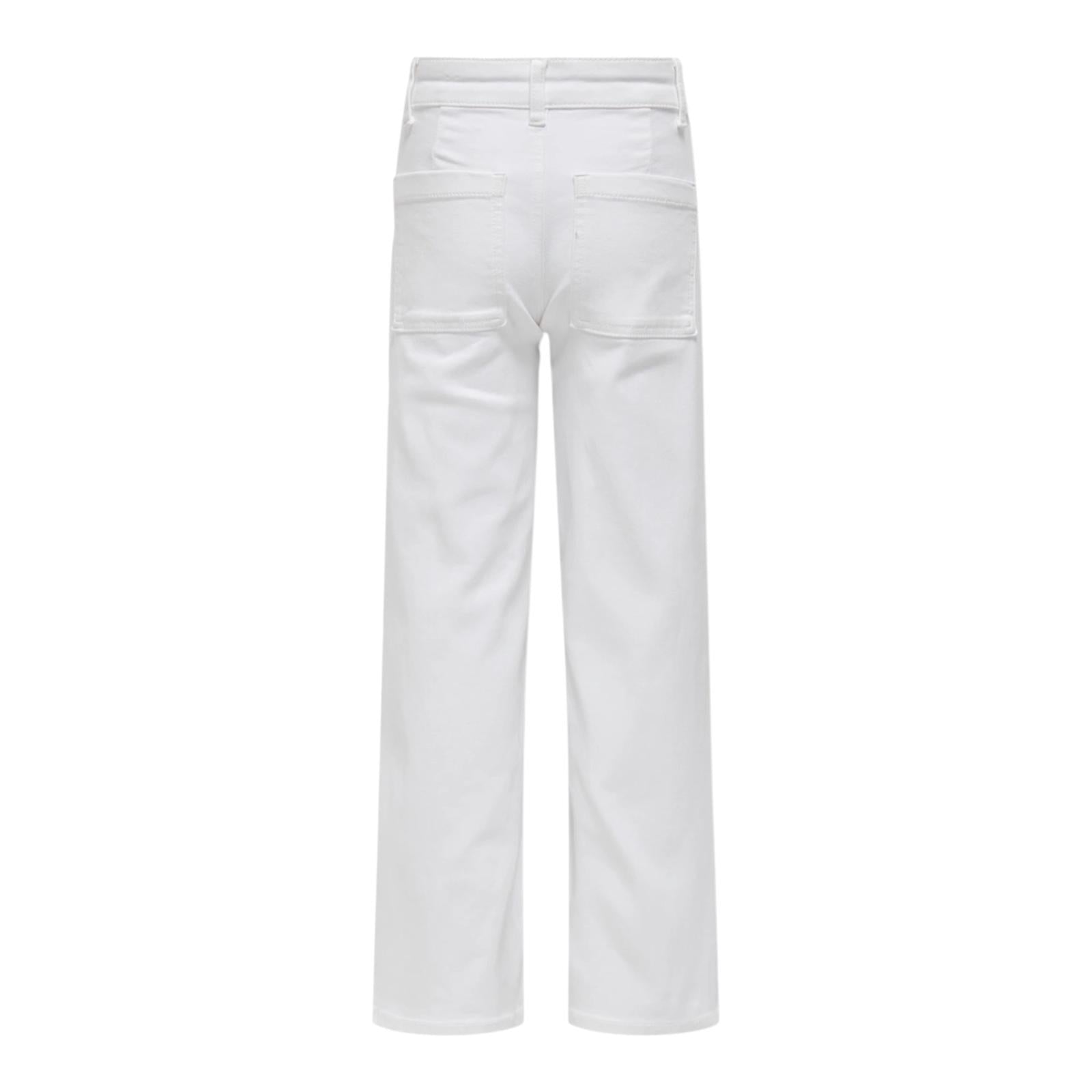 Only KOGSYLVIE 15340460 Jeans Wide Leg Ragazza Bianco