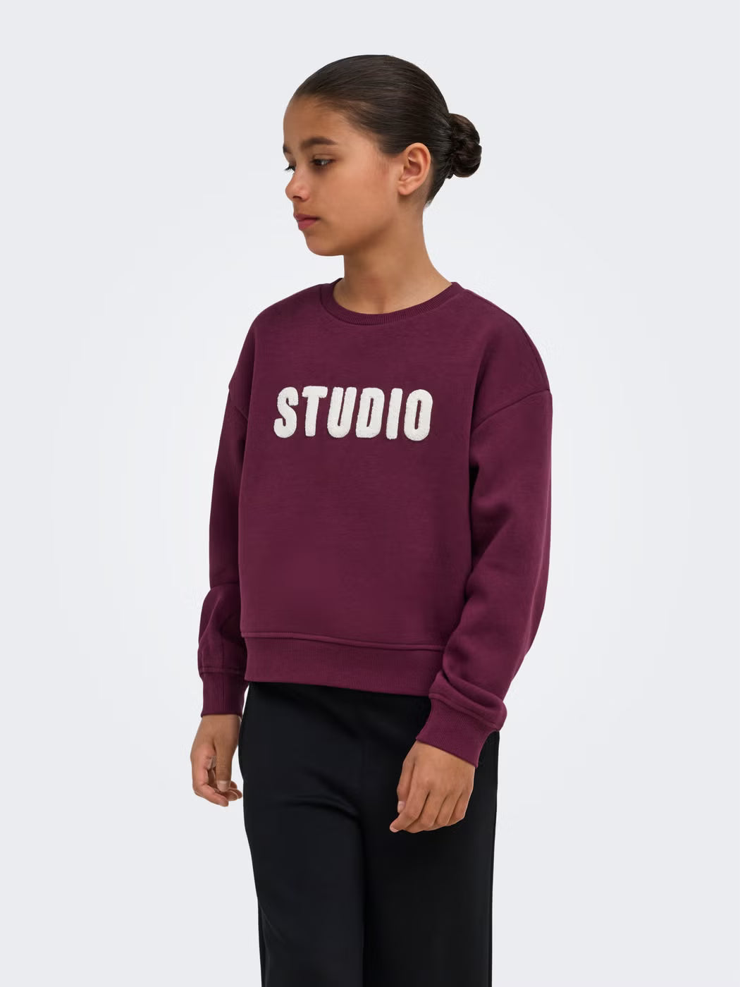 Only KOGSWEAT Felpa Girocollo Ragazza Rossa - 15353354