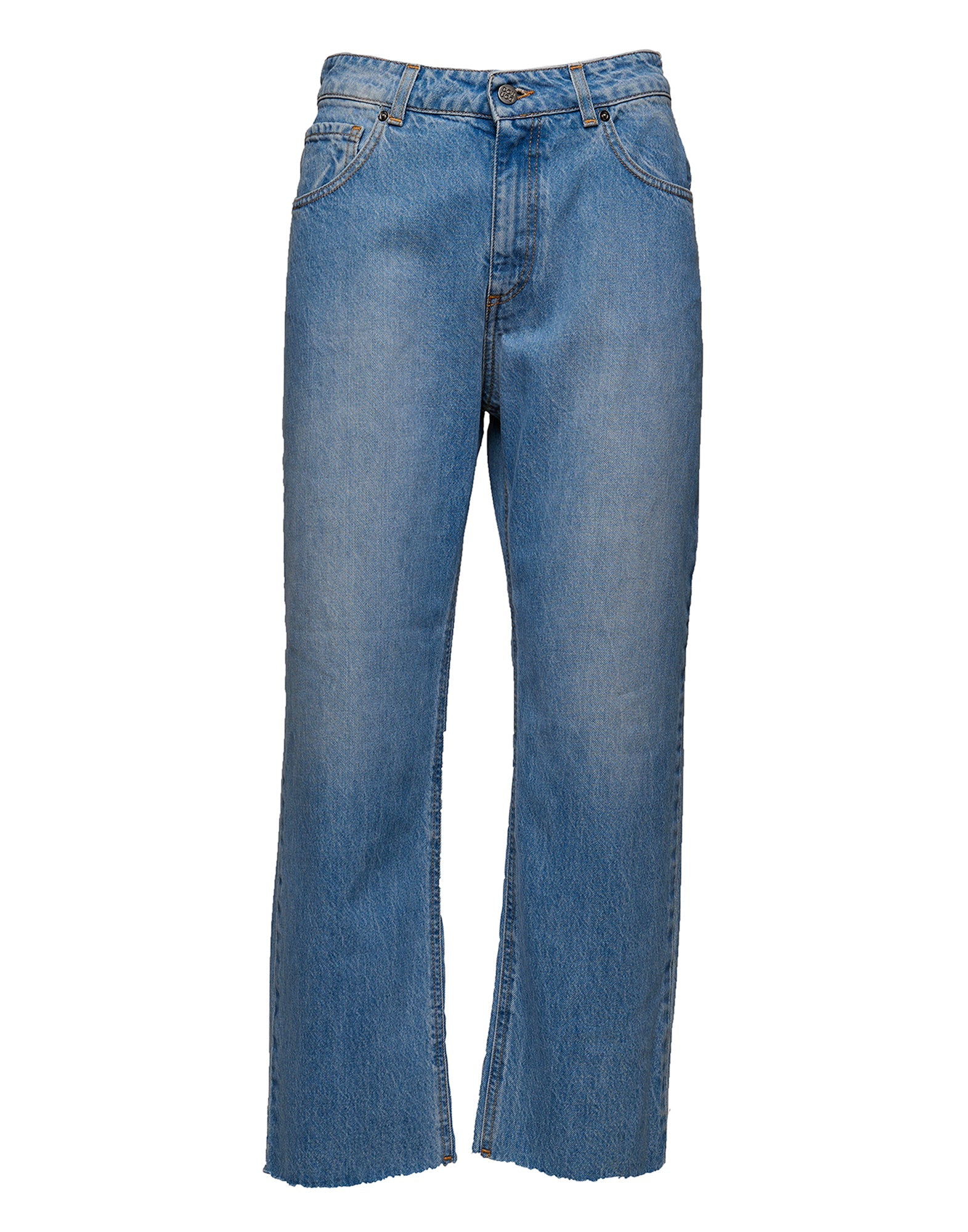 DOUUOD Jeans Baggy a 5 Tasche in Denim Light Blue