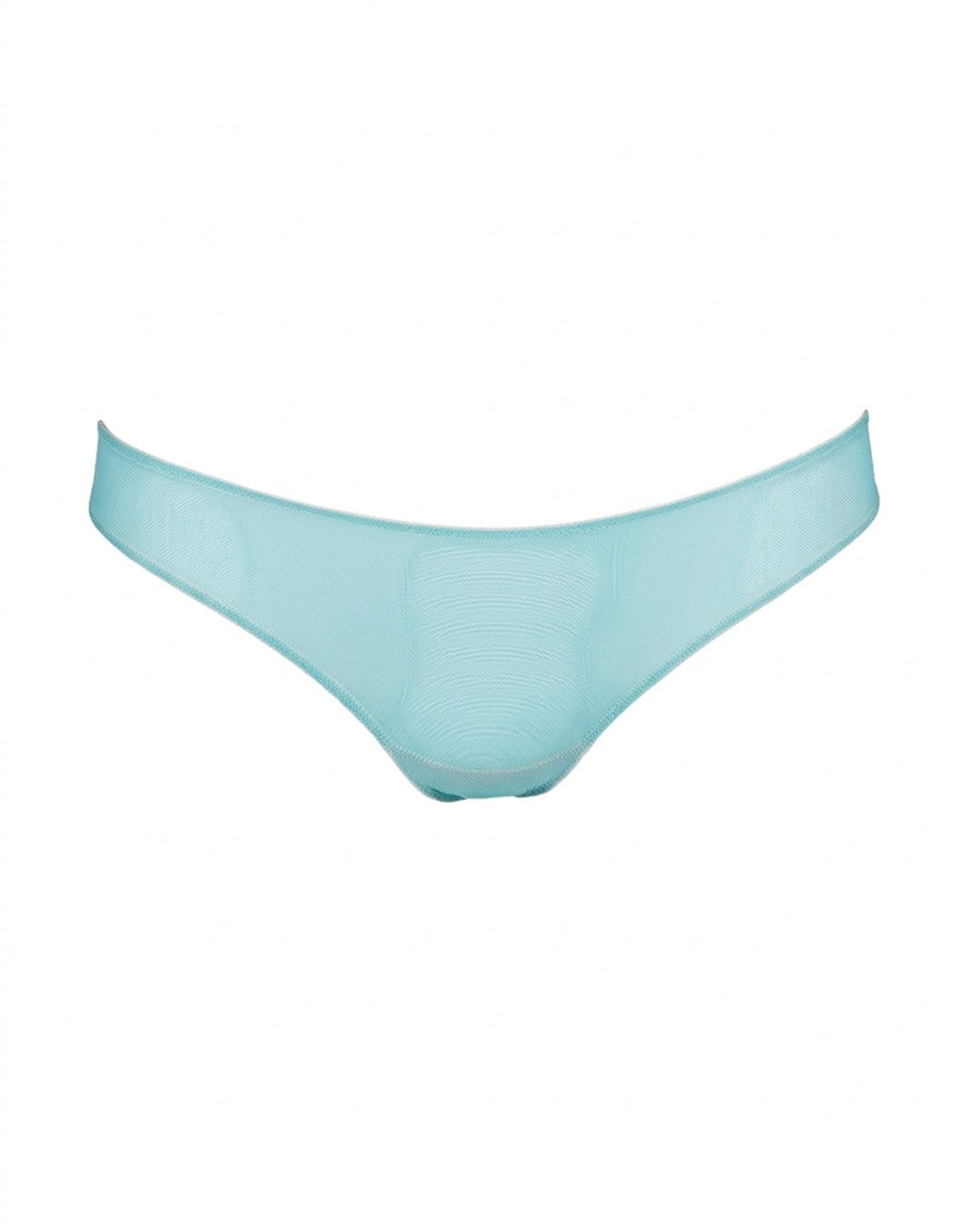DOUUOD Slip a Brasiliana in Tulle Elasticizzato Tiffany