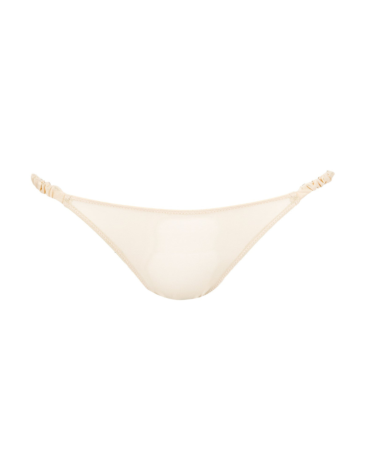DOUUOD Slip a Brasiliana in Tulle Elasticizzato con Fianchi Arricciati
