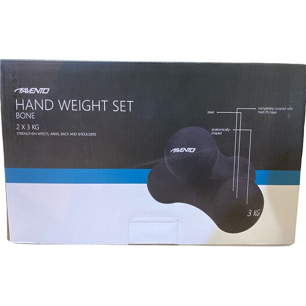 Avento Dumbbell Set 2x3kg 42DC-BLK
