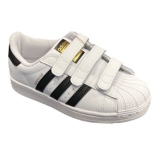 Adidas Originals children's sneakers with hook-and-loop fasteners Superstar CF C EF4838 white black