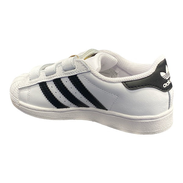 Adidas Originals children's sneakers with hook-and-loop fasteners Superstar CF C EF4838 white black