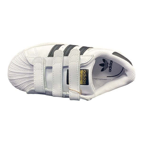 Adidas Originals children's sneakers with hook-and-loop fasteners Superstar CF C EF4838 white black