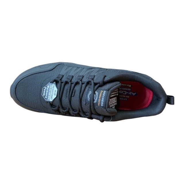 Skechers Fannter Non-Slip Work Shoe - Black