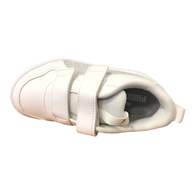 Puma girls' sneakers Multiflex Glitzm FS V PS 384885 01 white silver