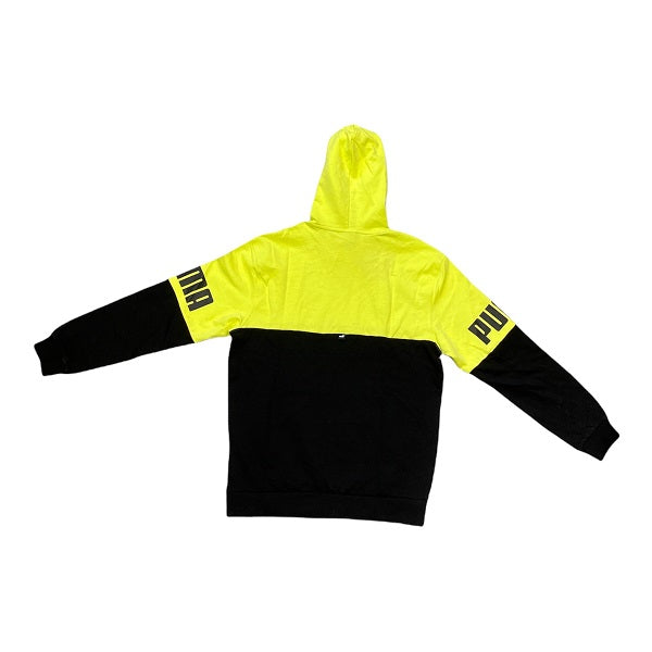 Puma Men's Power Colorblock TR Hoodie 848009-29 Lemon Yellow Black