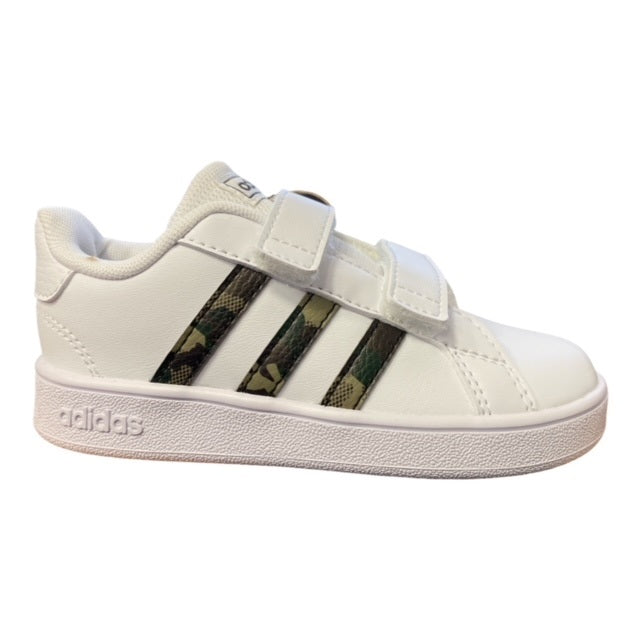 Adidas Grand Court CF I GZ1086 white-camo kids' sneakers