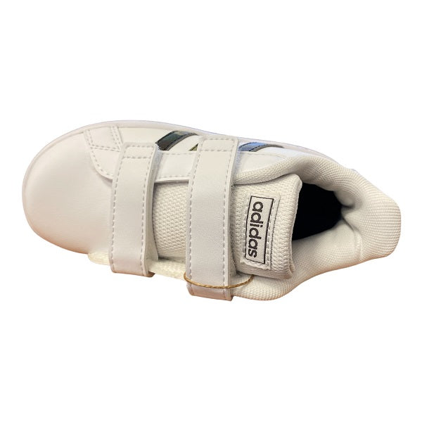 Adidas Grand Court CF I GZ1086 white-camo kids' sneakers