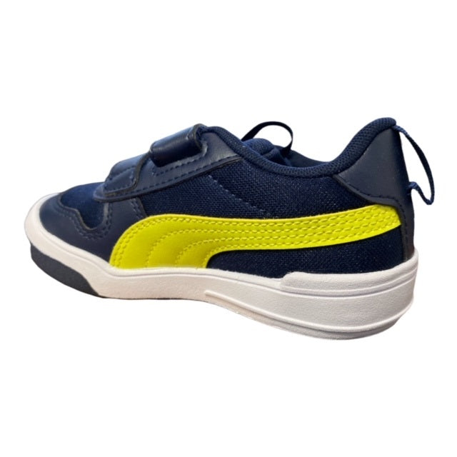 Puma Children's Trainers Multiflex Mesh V PS 380845 05 Blue-Lemon