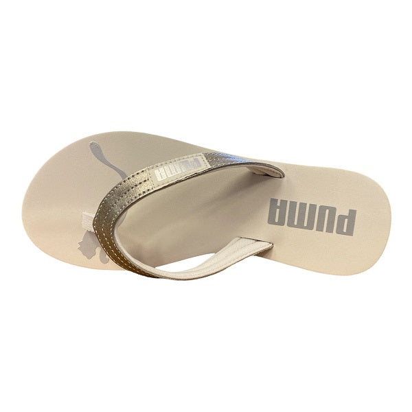 Puma Women's Cozy Flip Stardust Flip Flops 384115 02 cloud white silver