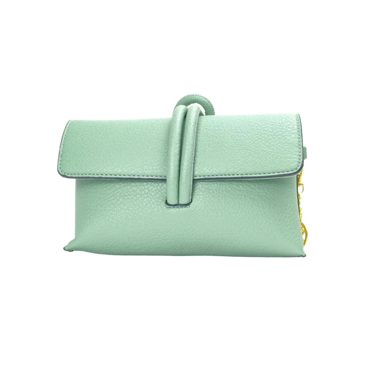 Pochette Verde Menta con Zip