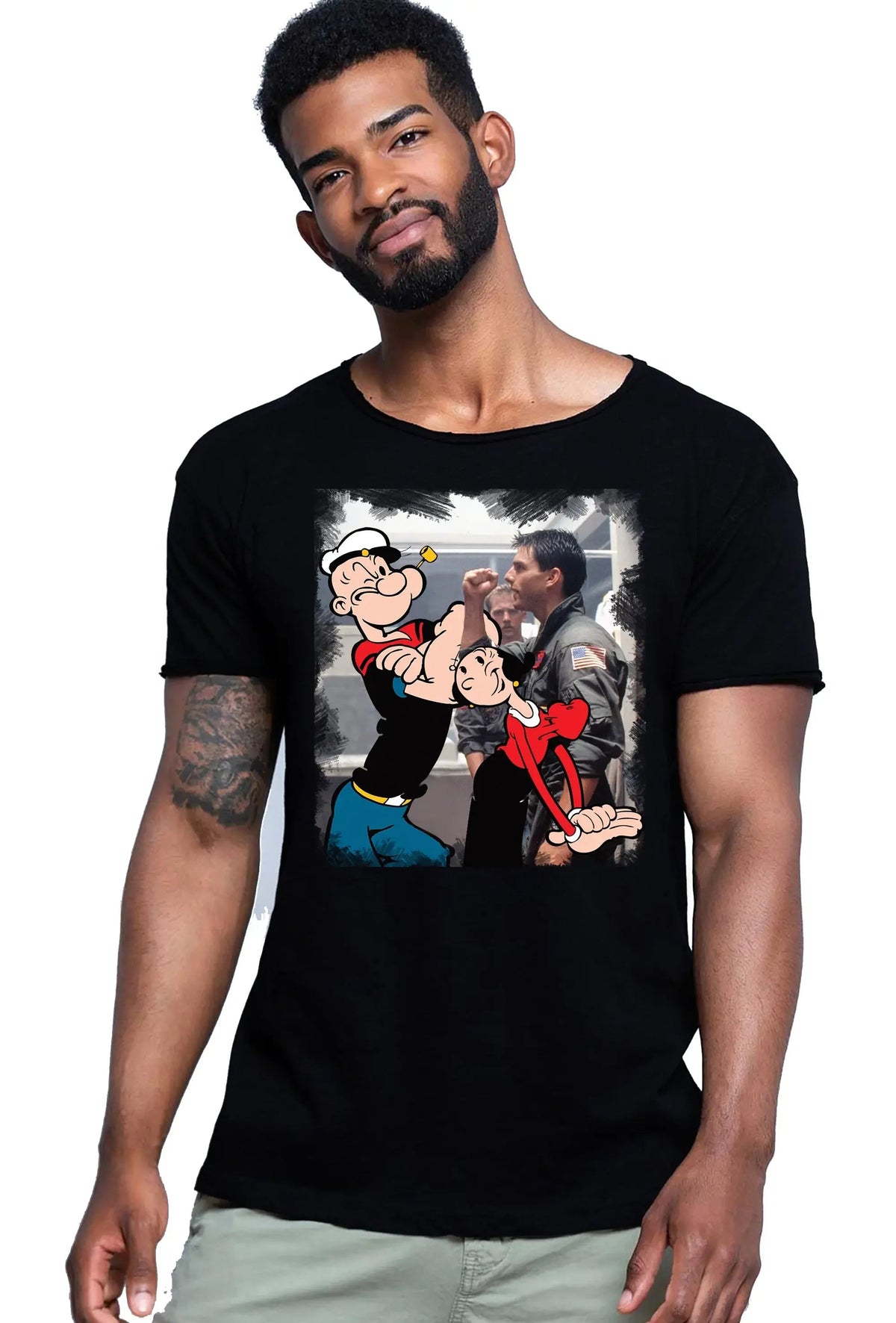 T-shirt Uomo Popeye &amp; Olivia | Street Style Cotone Bio
