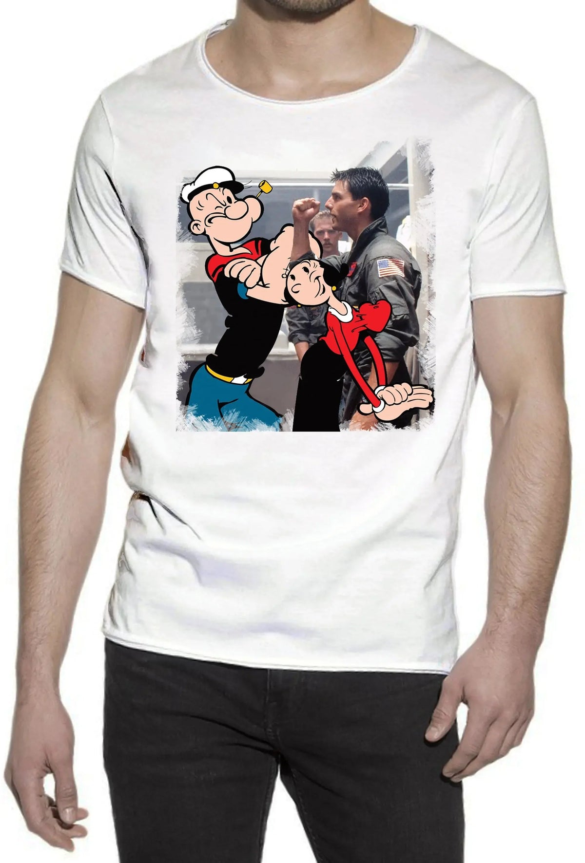T-shirt Uomo Popeye &amp; Olivia | Street Style Cotone Bio